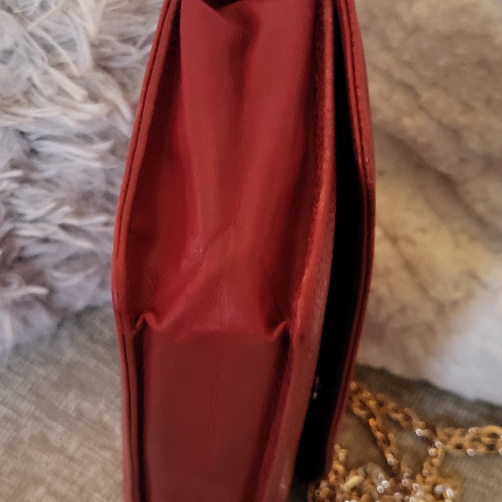 Chanel Red Caviar CC Timeless Shoulder Bag Bifold Wallet Grained Calfskin.. - Picture 8 of 16